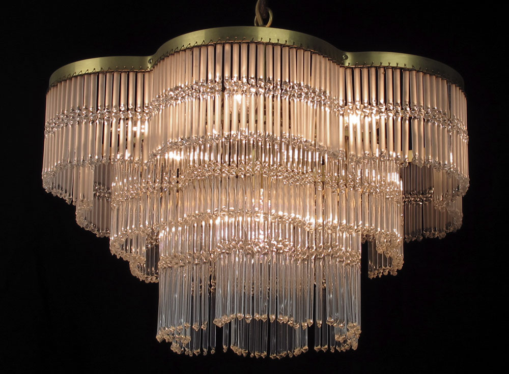 ART DECO CHANDELIER 3 rows of 148dc4