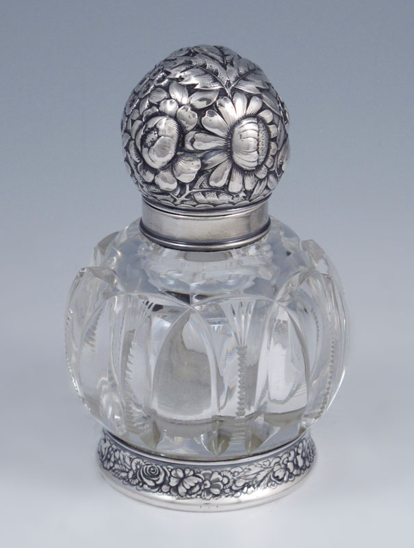 GORHAM STERLING MOUNTED CRYSTAL SCENT