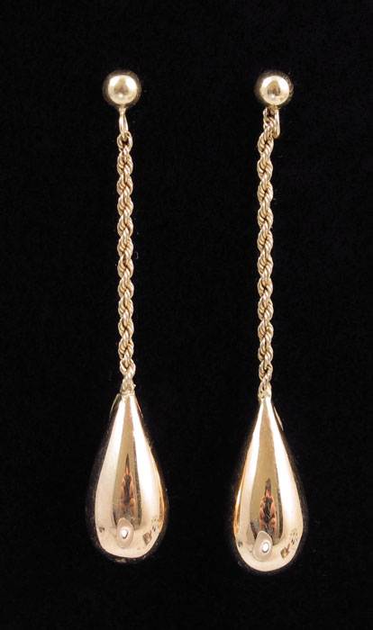 18K GOLD PENDANT EARRINGS 18K 148e2d