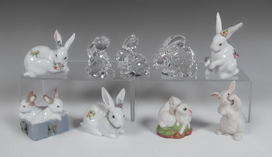 9 PC RABBIT COLLECTION To include 148e50