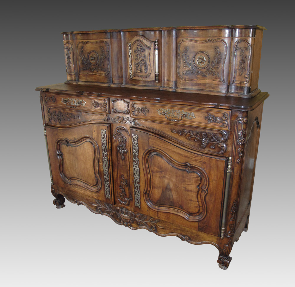 COUNTRY FRENCH CARVED BLACK WALNUT 148ea6