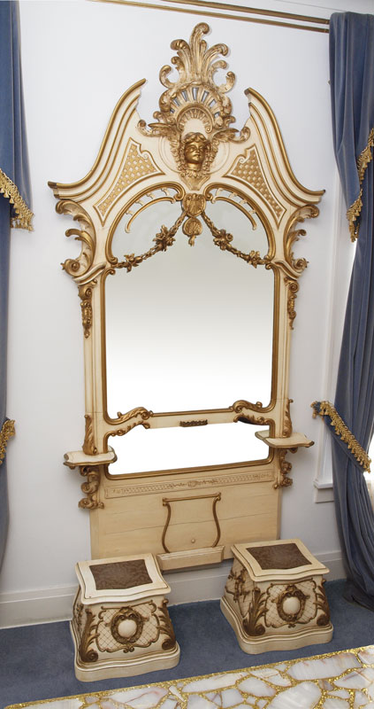 VICTORIAN FRENCH STYLE PIER MIRROR  148ea9