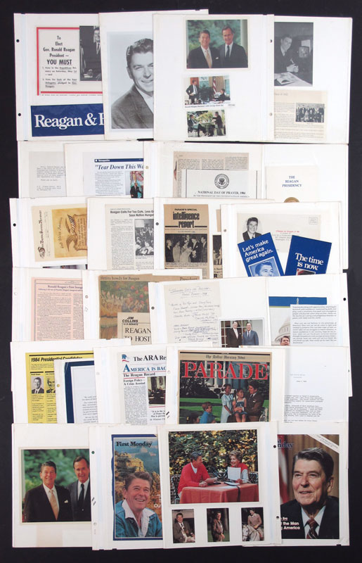 COLLECTION OF REAGAN MEMORABILIA INCLUDING