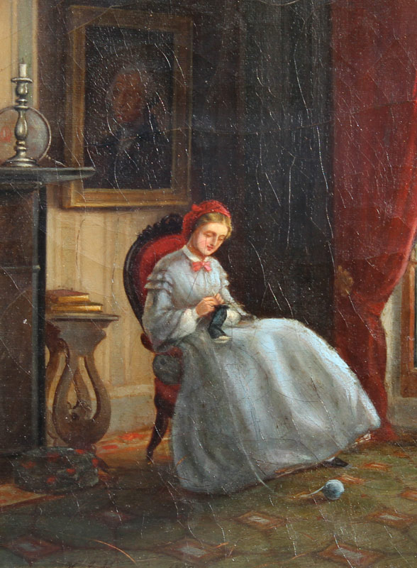 19TH CENTURY GENRE PAINTING OF