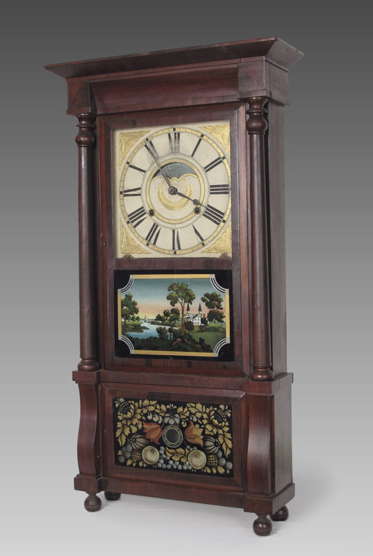 BIRGE MALLORY TRIPLE DECKER SHELF CLOCK: