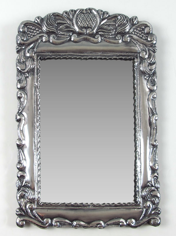 SILVER REPOUSSE WALL MIRROR Repousse 148fb7