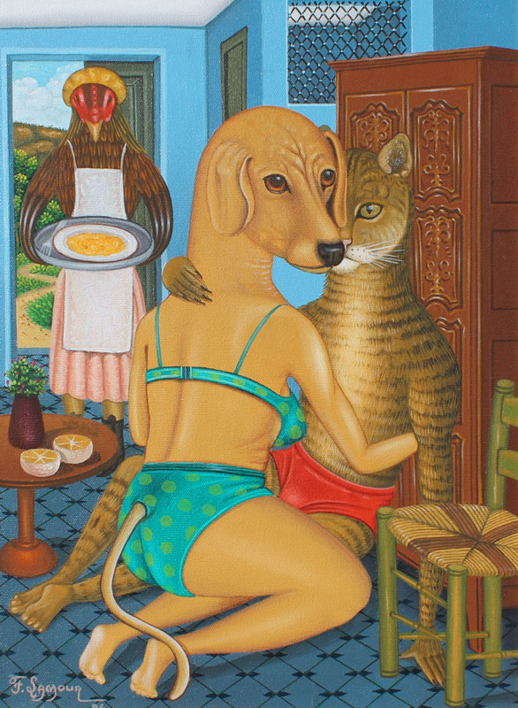 LAMOUR Fritzner (Haitian 20th C.): Dog