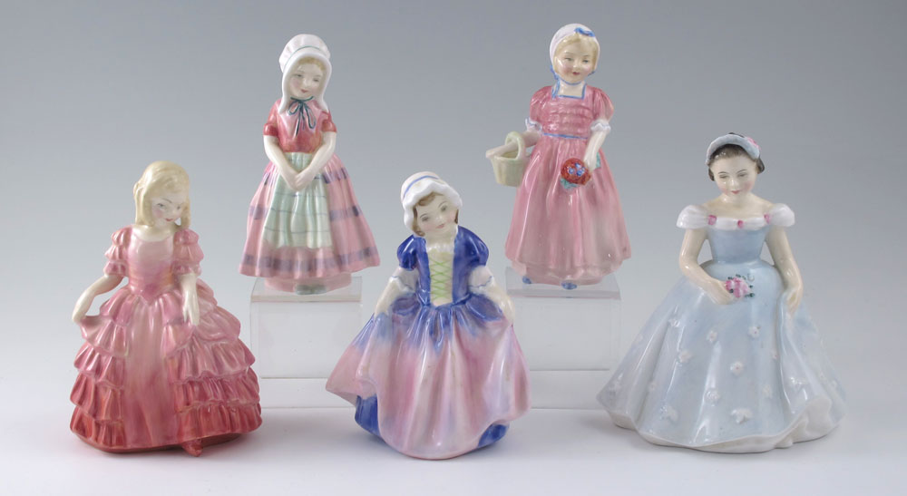 5 ROYAL DOULTON FIGURINES: THE