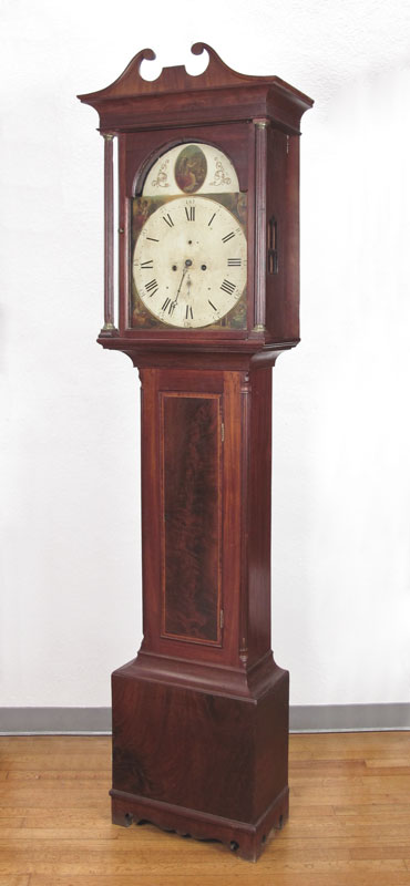 19TH CENTURY AMERICAN LONGCASE 1490b6