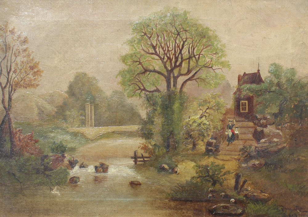 NINETEENTH CENTURY NAIVE RIVER 1490f7