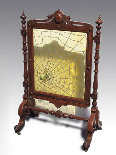 RENAISSANCE REVIVAL WALNUT FIRE SCREEN: