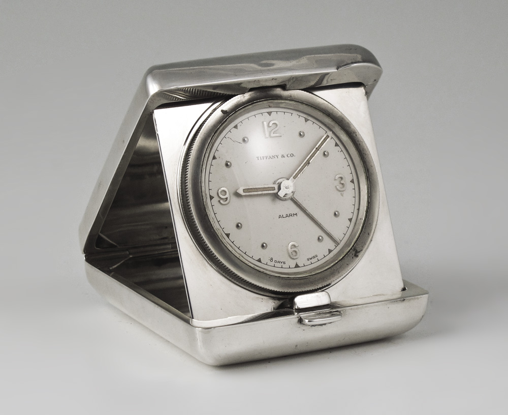 TIFFANY STERLING TRAVEL ALARM CLOCK  149118