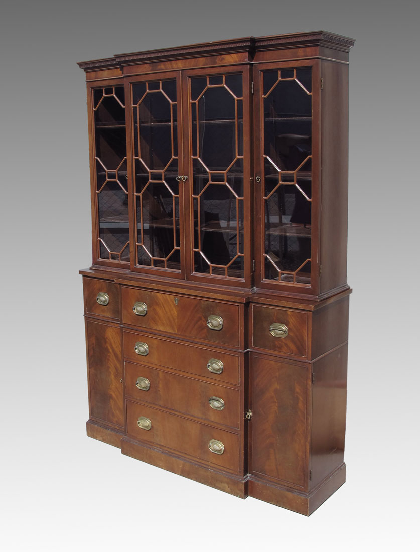 MAHOGANY BREAKFRONT SECRETARY  149131