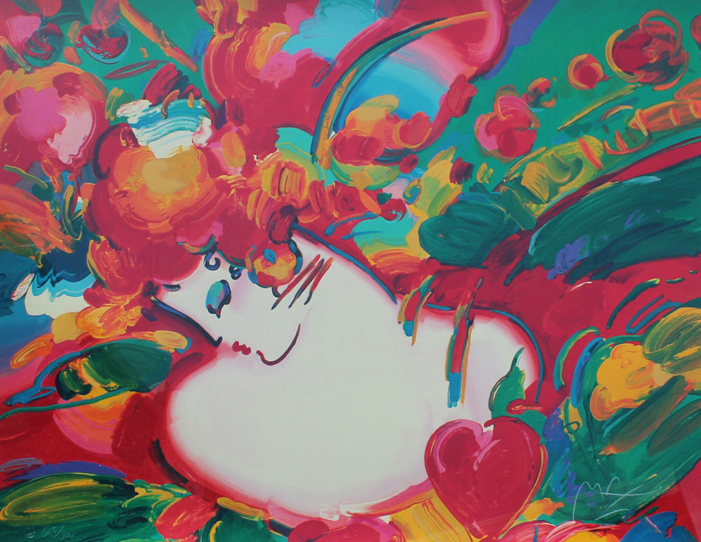 PETER MAX FLOWER BLOSSOM LADY  149197