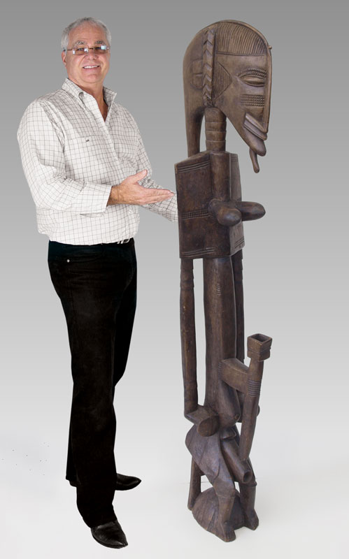 CARVED AFRICAN DOGON FIGURE 68  1491be