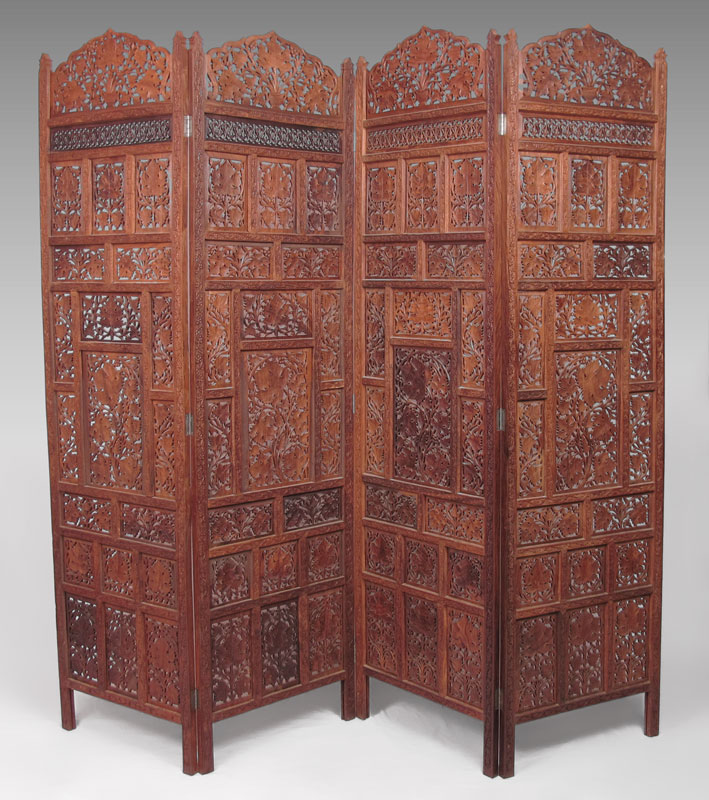 THAI CARVED AND PIERCED 4 PANEL 1491d6