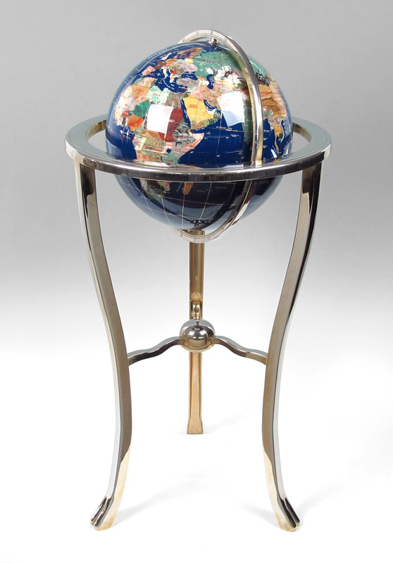 INLAY MULTI STONE FLOOR GLOBE  1491f0