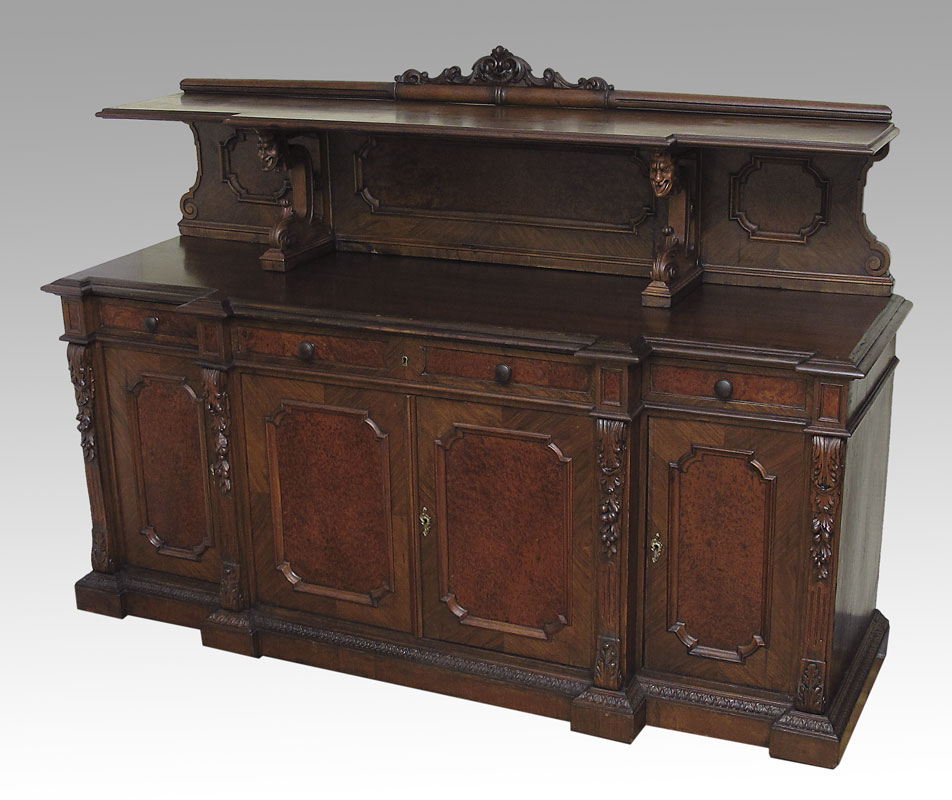 FRENCH WALNUT CARVED SIDEBOARD  149253