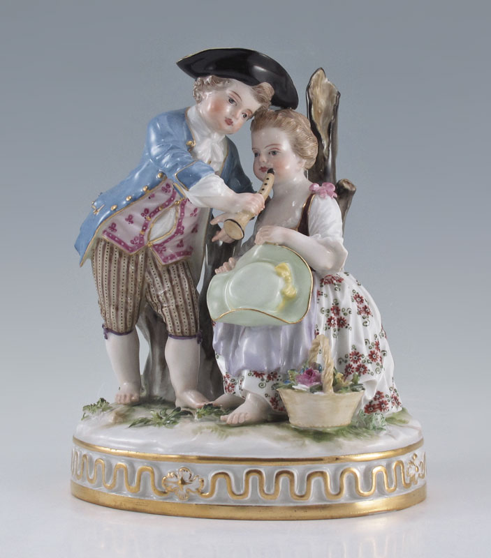 MEISSEN FIGURAL GROUP BAREFOOT 14927c