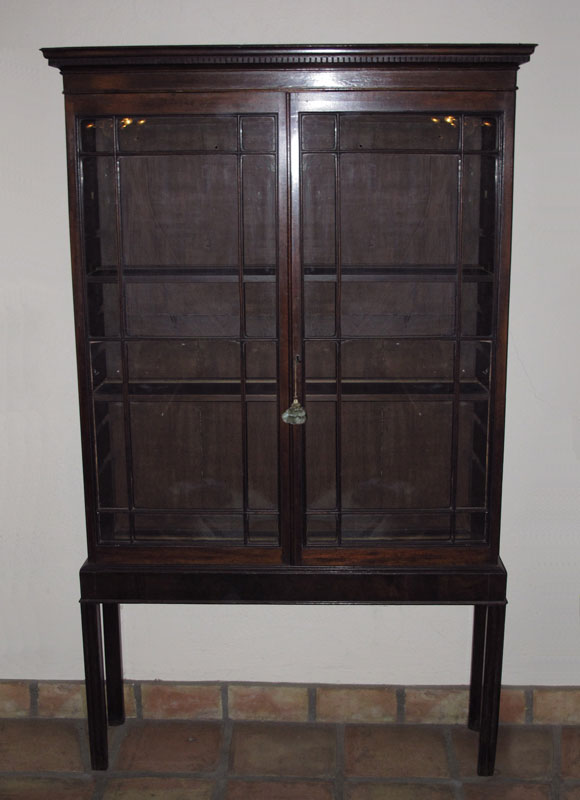 FINE MAHOGANY BOOKCASE CURIO 14931d