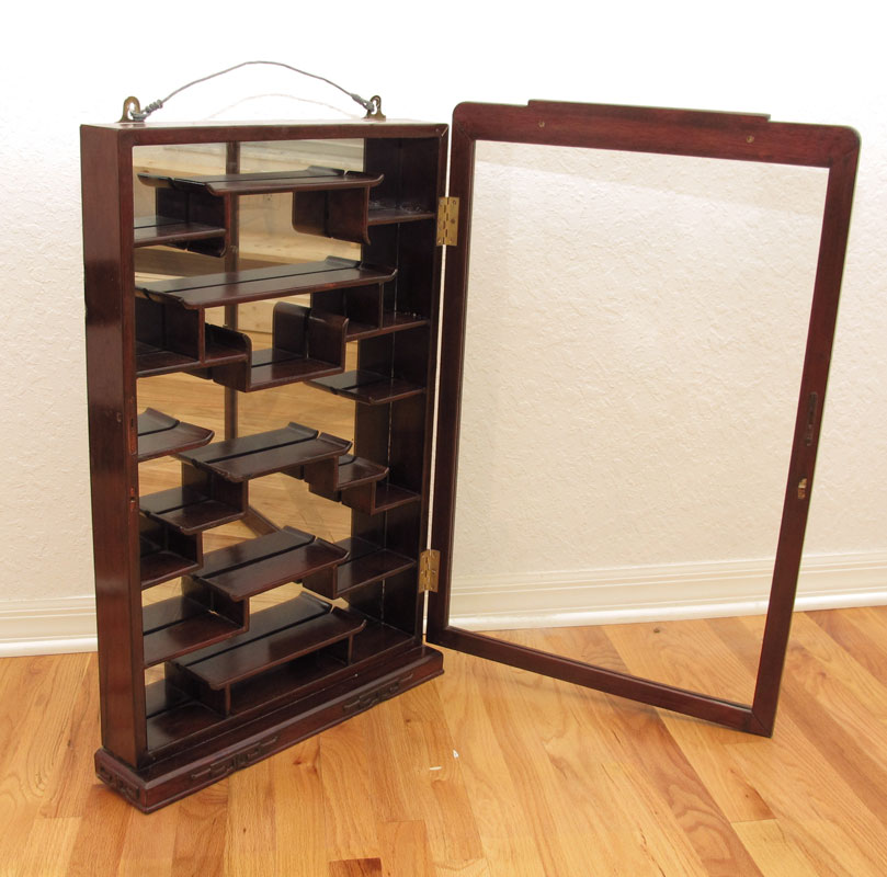 CHINESE MINIATURES DISPLAY CABINET: