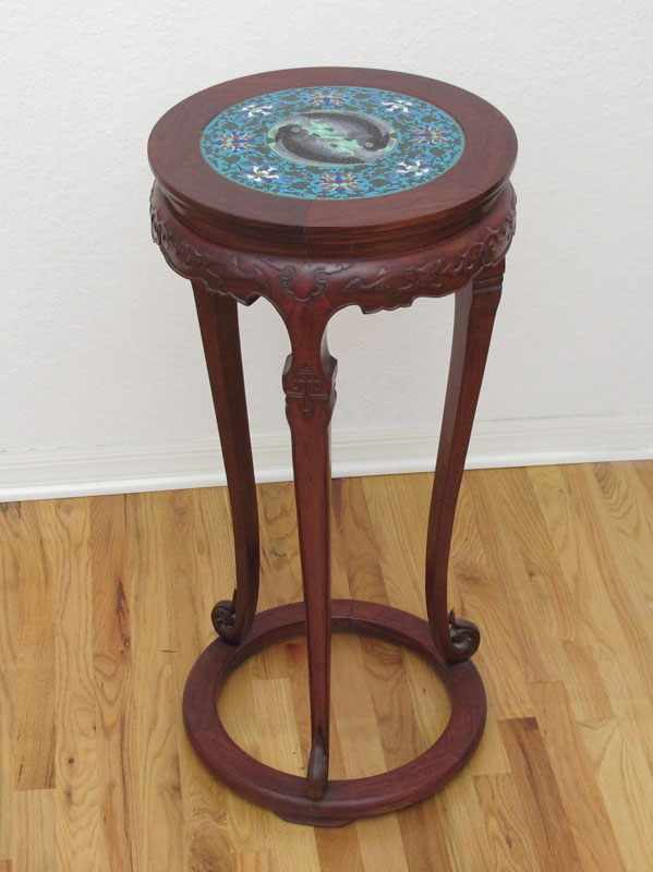 CHINESE STAND WITH CLOISONNE INSERT  149341