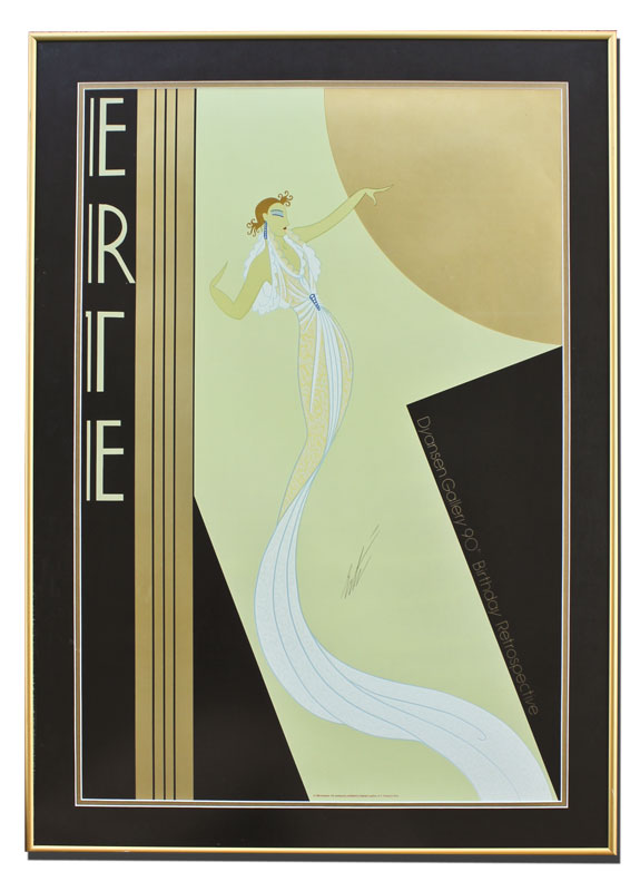 SIGNED ERTE LITHOGRAPH FOR THE 14939a