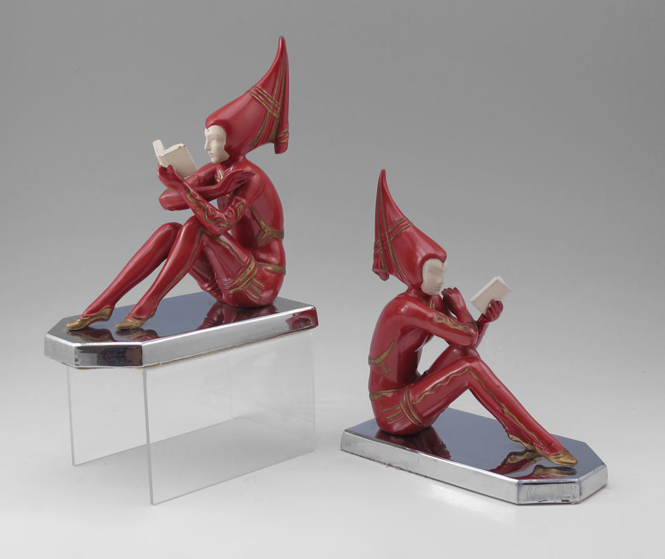 ART DECO FIGURAL BOOKENDS Pair 149397