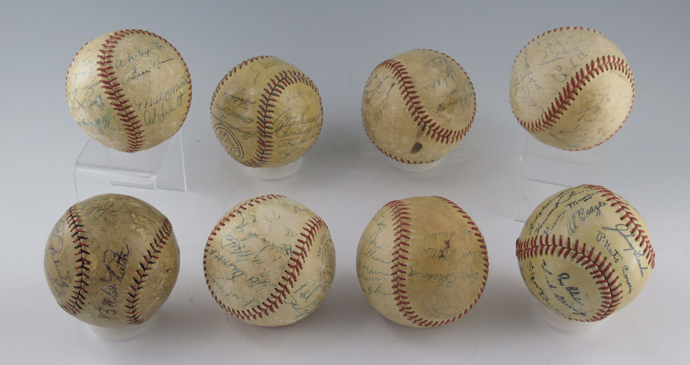COLLECTION OF 7 1940s-1950s YANKEES