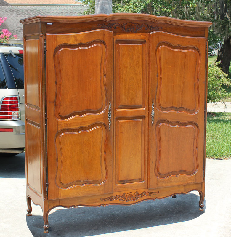 COUNTRY FRENCH WALNUT ARMOIRE  149470