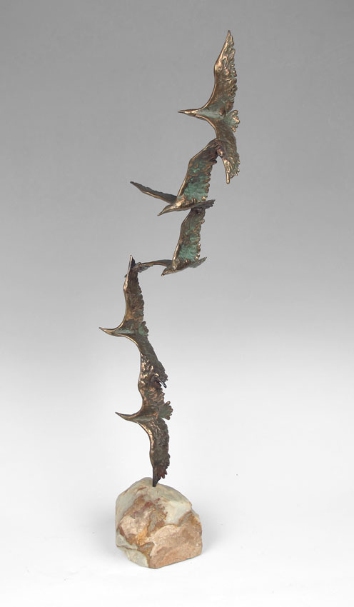 CURTIS JERE BIRDS IN FLIGHT SCULPTURE  14949c