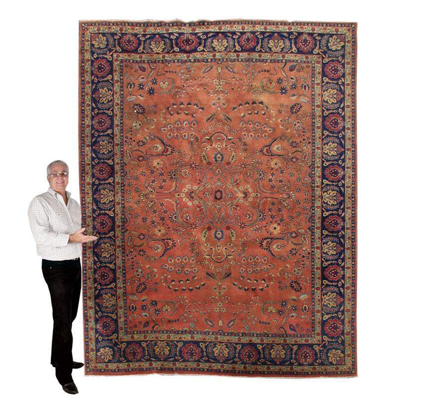 SEMI ANTIQUE PERSIAN HAND KNOTTED 1494d5
