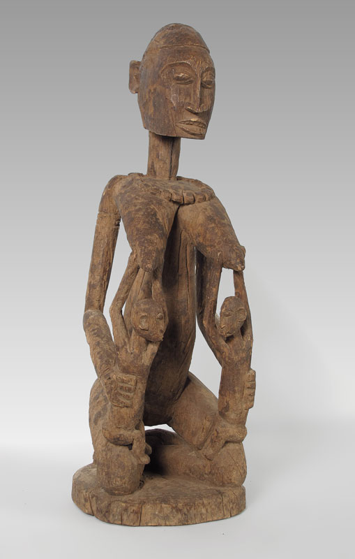 CARVED AFRICAN DOGON MATERNITY