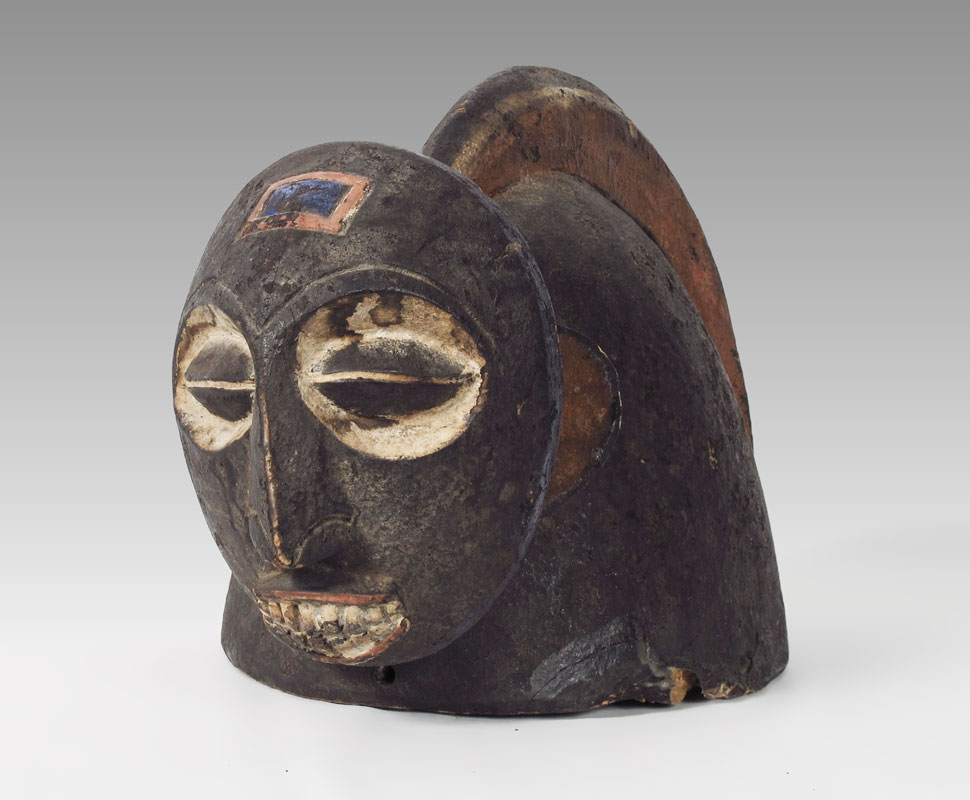 CARVED AFRICAN HELMET CREST CAMEROON  149558