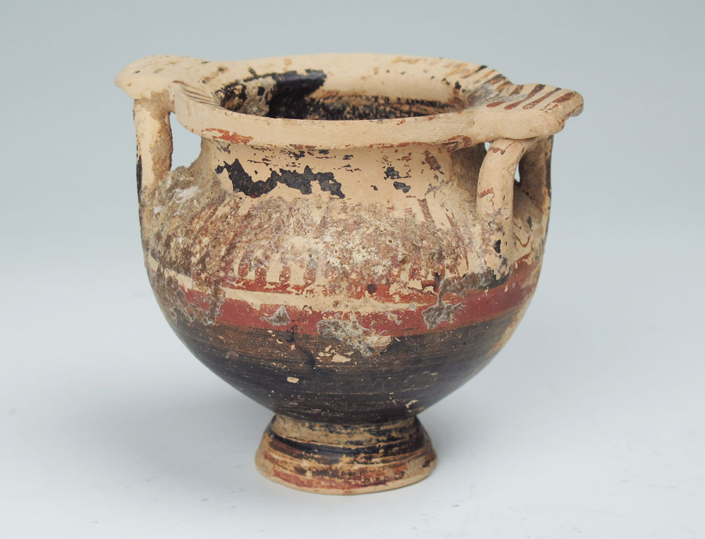 5TH C BC GREEK POTTERY DOUBLE 14957d