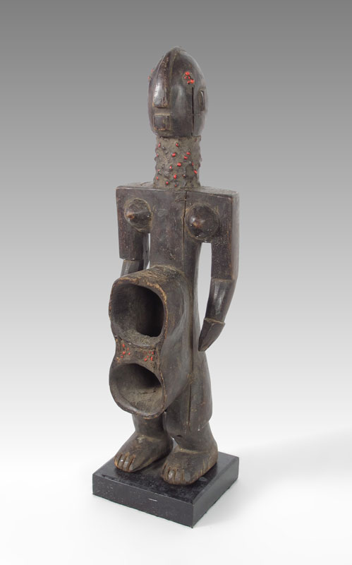 CARVED AFRICAN KORO ANTHROPOMORPHIC