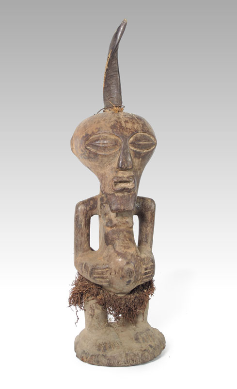 CARVED AFRICAN SONGYE POWER FIGURE  14959e