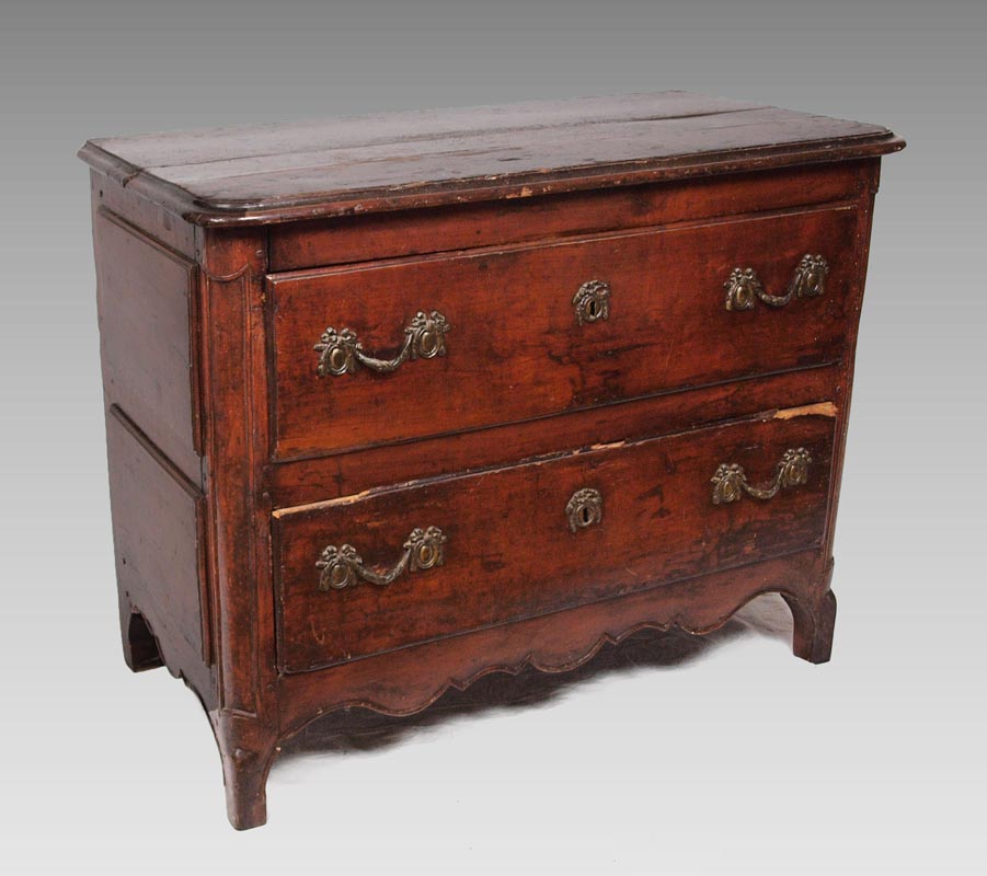 18TH C COUNTRY FRENCH 2 DRAWER 1495e1