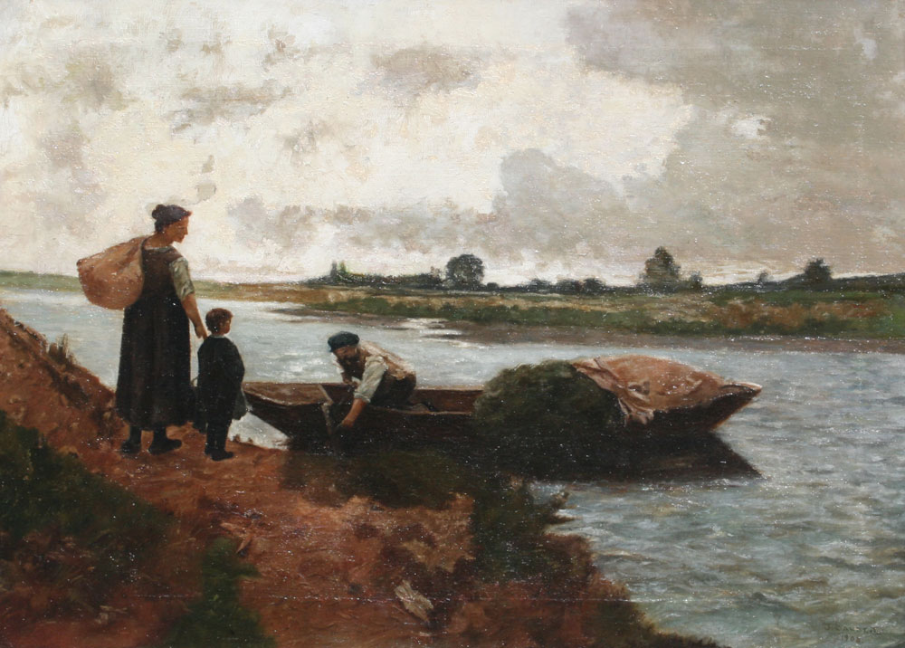 19TH CENTURY GENRE SCENE WITH DUTCH