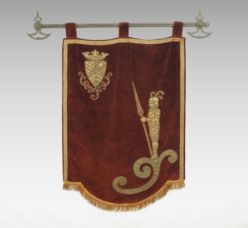 SPANISH COAT OF ARMS BANNER: Applique