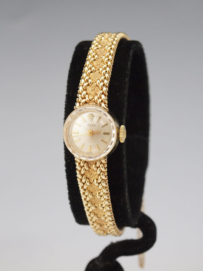 ROLEX 14K GOLD LADIES DRESS WATCH: 14K