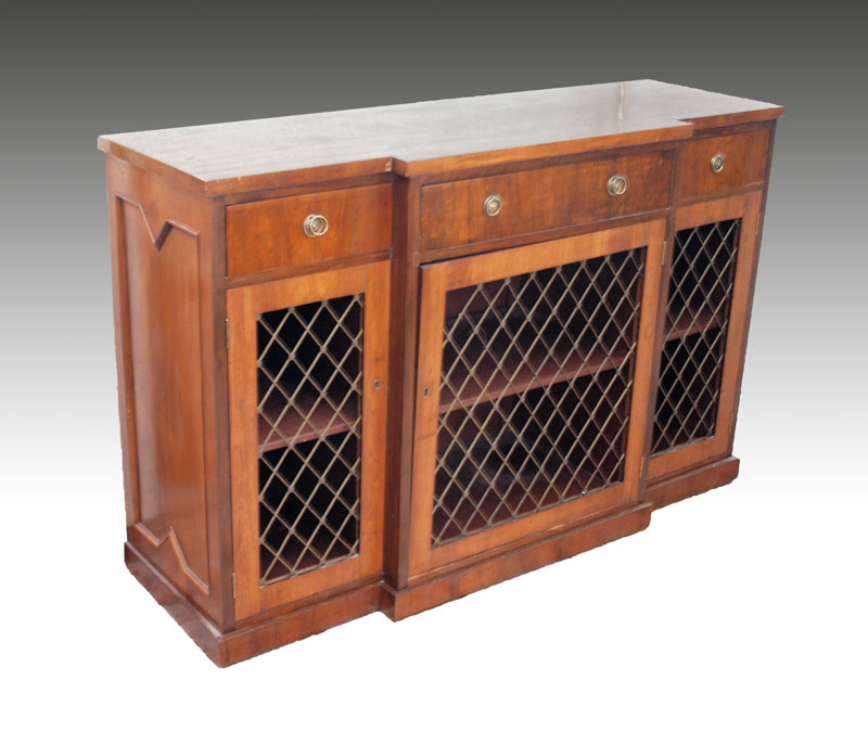 3 DRAWER OVER 3 DOOR ROSEWOOD CREDENZA: