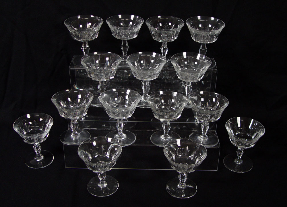 15 BACCARAT FRENCH CRYSTAL CHAMPAGNE