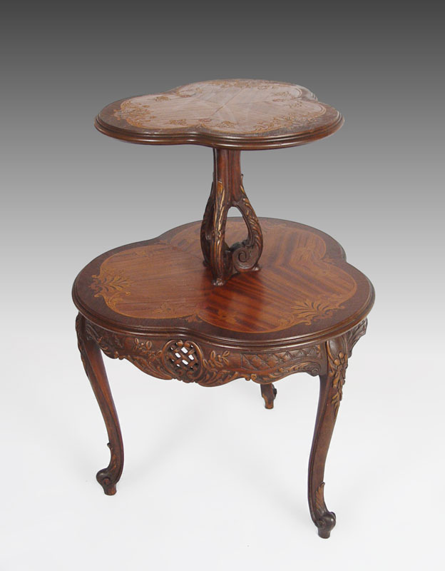 FRENCH STYLE TWO TIER MARQUETRY 1496cd