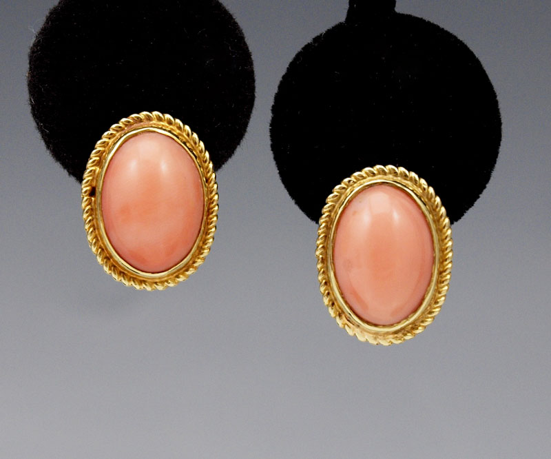 ITALIAN HAND CRAFTED 18K CORAL 1496d8