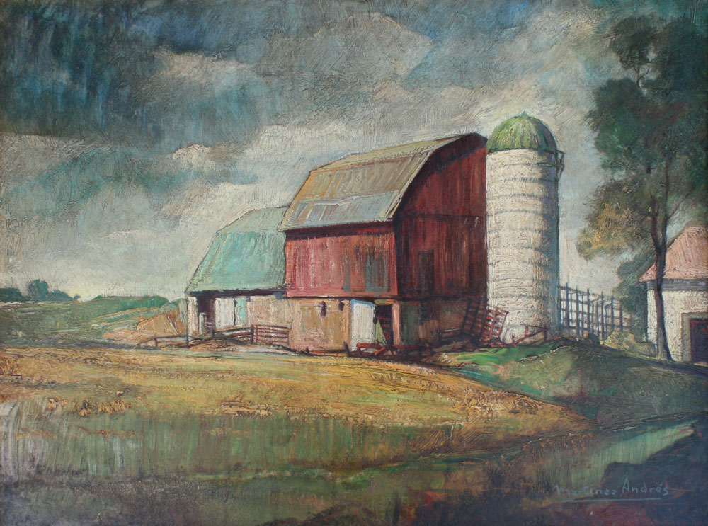 ANDRES Martinez: Barnhouse OIL/Masonite