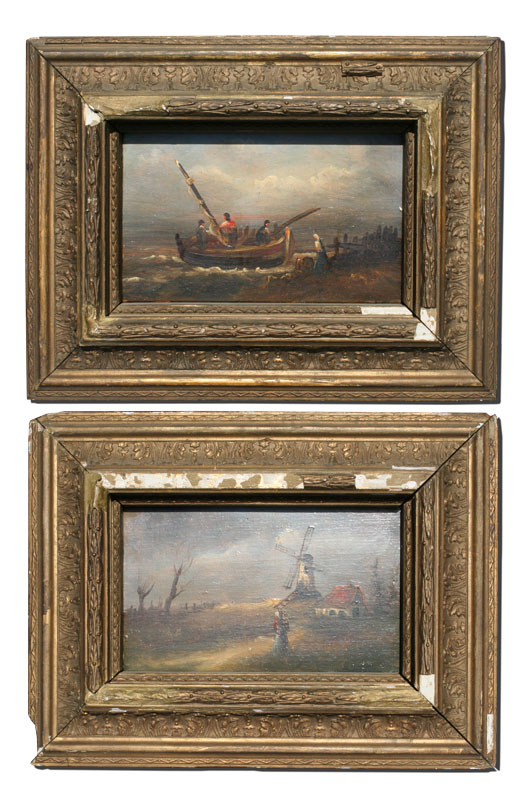 TWO PIECE DUTCH OIL ON BOARD LOT