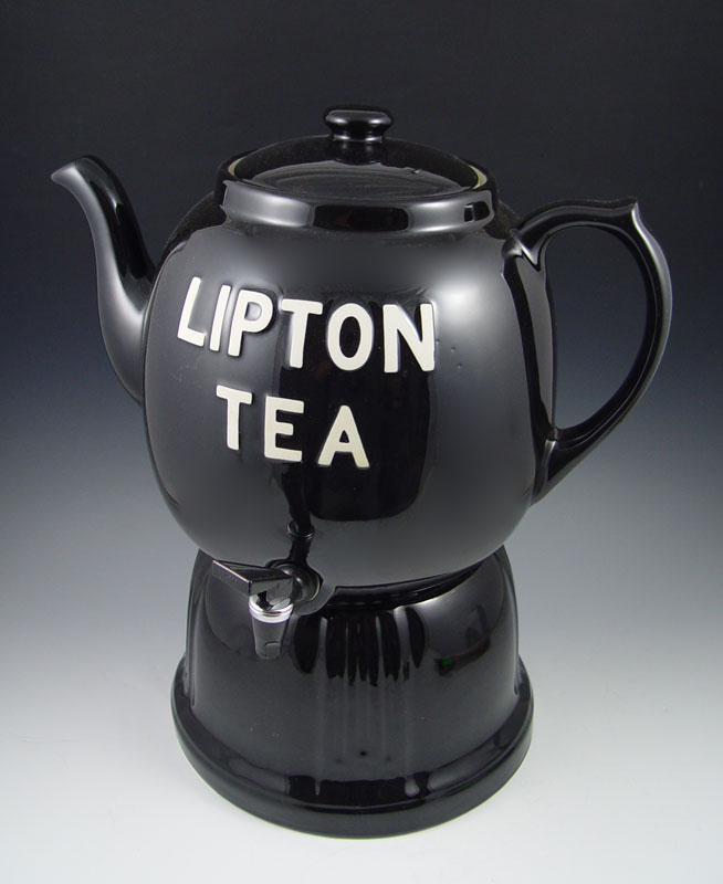 HALL POTTERY LIPTON ICED TEA DISPENSER: