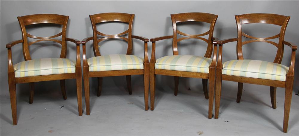 SET OF FOUR BEIDERMEIER STYLE WALNUT 147260