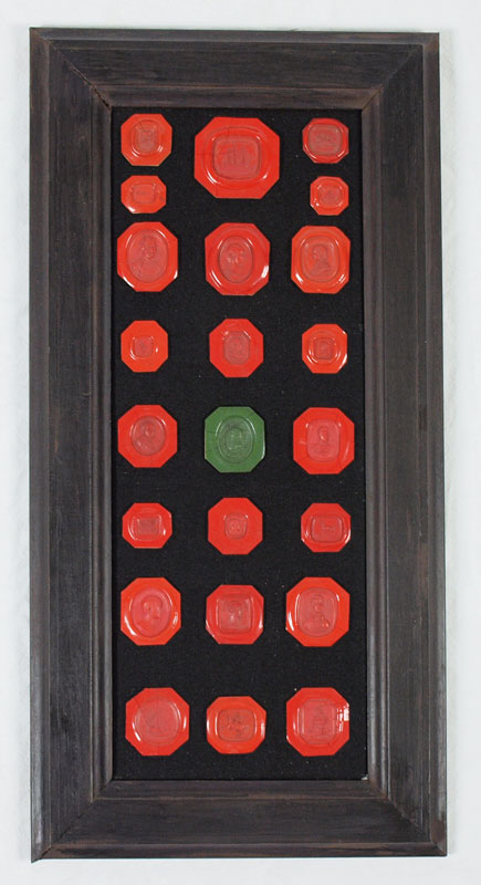COLLECTION OF 23 WAX SEALS: Collection